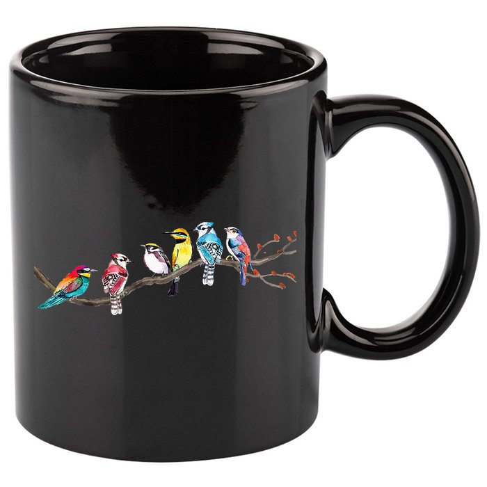 Birds On A Branch Birding Bird Watching Bird Watcher 11oz C Handle Ceramic Mug