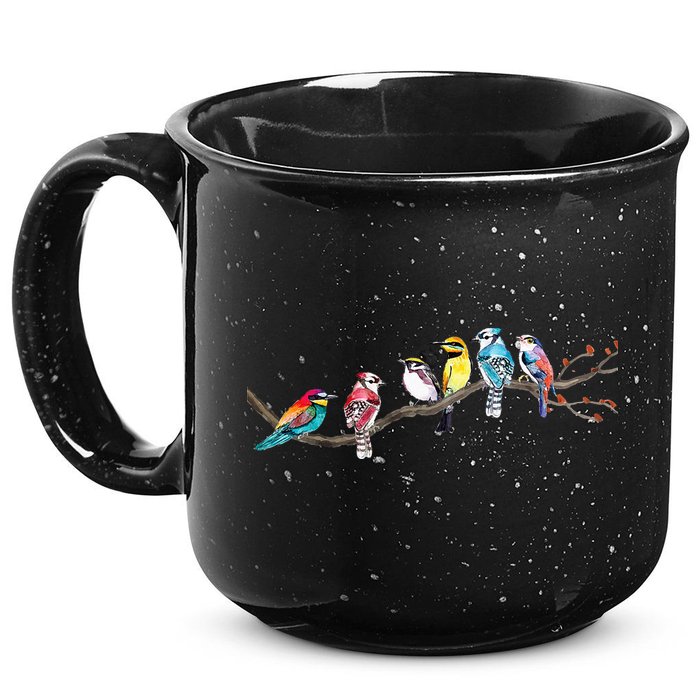 Birds On A Branch Birding Bird Watching Bird Watcher 15oz Campfire Ceramic Mug