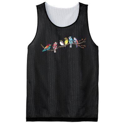 Birds On A Branch Birding Bird Watching Bird Watcher Mesh Reversible Basketball Jersey Tank