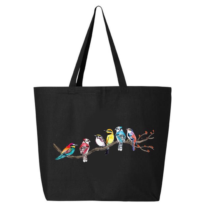 Birds On A Branch Birding Bird Watching Bird Watcher 25L Jumbo Tote