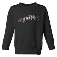 Birds On A Branch Birding Bird Watching Bird Watcher Toddler Sweatshirt