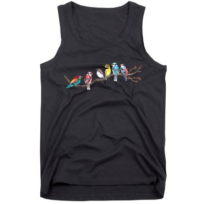 Birds On A Branch Birding Bird Watching Bird Watcher Tank Top