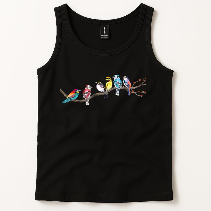 Birds On A Branch Birding Bird Watching Bird Watcher Tank Top