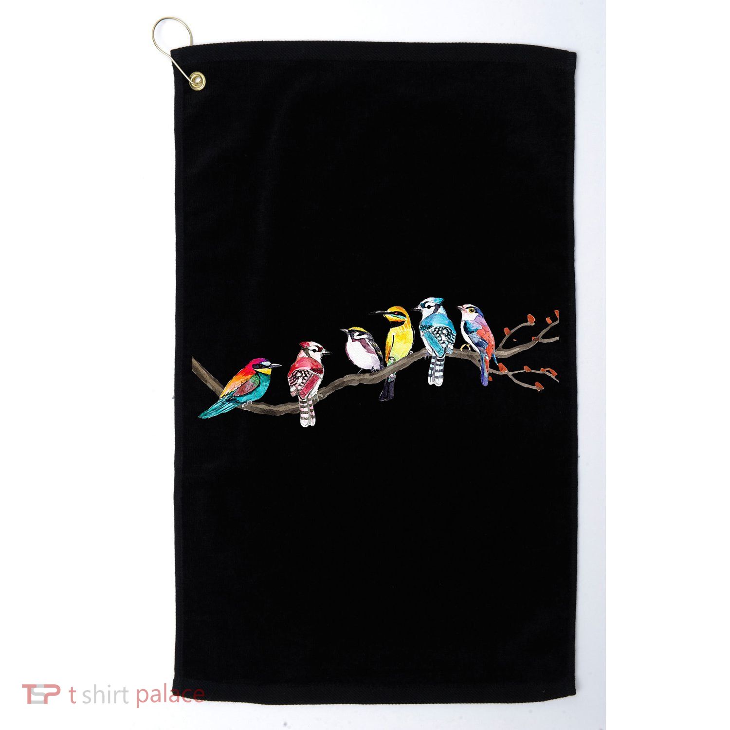 Birds On A Branch Birding Bird Watching Bird Watcher Golf Towel