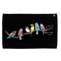 Birds On A Branch Birding Bird Watching Bird Watcher Grommeted Golf Towel