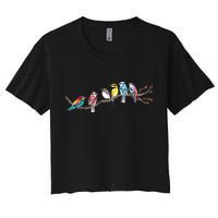 Birds On A Branch Birding Bird Watching Bird Watcher Crop Top