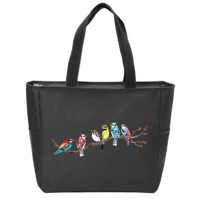 Birds On A Branch Birding Bird Watching Bird Watcher Zip Tote Bag
