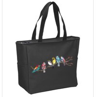 Birds On A Branch Birding Bird Watching Bird Watcher Zip Tote Bag