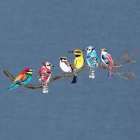 Birds On A Branch Birding Bird Watching Bird Watcher Garment-Dyed Sweatshirt