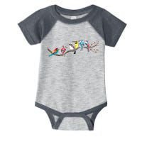 Birds On A Branch Birding Bird Watching Bird Watcher Infant Baby Jersey Bodysuit