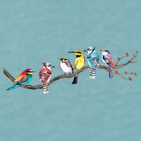 Birds On A Branch Birding Bird Watching Bird Watcher Sueded Cloud Jersey T-Shirt