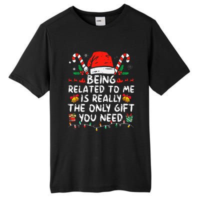 Bend Over And I'll Show You Ugly Christmas Couple Matching  Tall Fusion ChromaSoft Performance T-Shirt