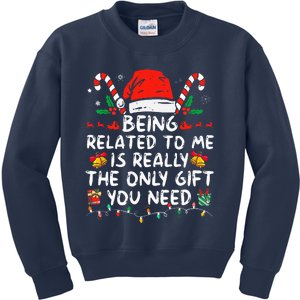 Bend Over And I'll Show You Ugly Christmas Couple Matching  Kids Sweatshirt