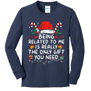 Bend Over And I'll Show You Ugly Christmas Couple Matching  Kids Long Sleeve Shirt