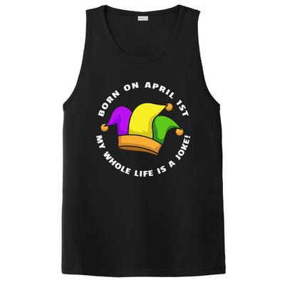 Born on April 1st My Whole Life Is A Joke - April Fool's Day PosiCharge Competitor Tank