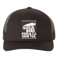 Bend Over And Ill Show You Funny Merry Christmas Tree Yupoong Adult 5-Panel Trucker Hat