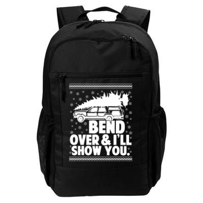 Bend Over And Ill Show You Funny Merry Christmas Tree Daily Commute Backpack