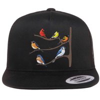 Birds On A Branch Birding Bird Watching Birder Bird Watcher Flat Bill Trucker Hat