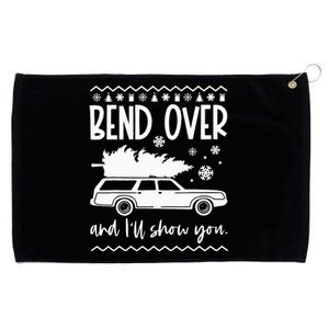 Bend Over And Ill Show You Christmas Pajama Funny Xmas  Grommeted Golf Towel