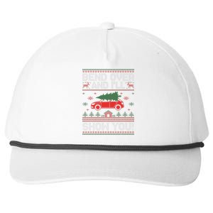 Bend Over And I'll Show You Ugly Christmas Couple Matching Snapback Five-Panel Rope Hat