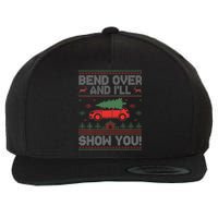 Bend Over And I'll Show You Ugly Christmas Couple Matching Wool Snapback Cap