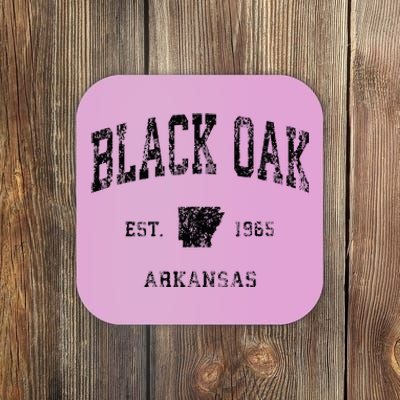 Black Oak Arkansas AR Vintage Athletic Black Sports Coaster