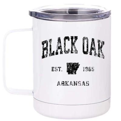 Black Oak Arkansas AR Vintage Athletic Black Sports 12 oz Stainless Steel Tumbler Cup