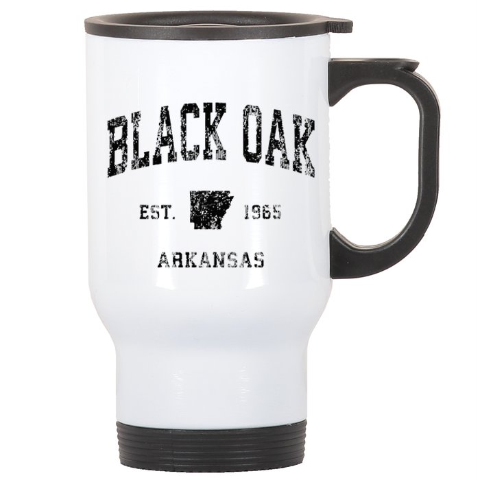 Black Oak Arkansas AR Vintage Athletic Black Sports Stainless Steel Travel Mug