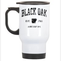 Black Oak Arkansas AR Vintage Athletic Black Sports Stainless Steel Travel Mug