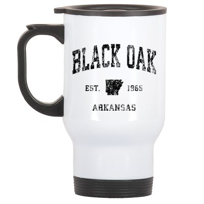 Black Oak Arkansas AR Vintage Athletic Black Sports Stainless Steel Travel Mug