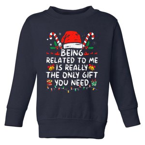 Bend Over And I'll Show You Ugly Christmas Couple Matching  Toddler Sweatshirt