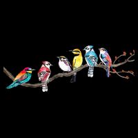 Birds On A Branch Birding Bird Watching Bird Watcher 7-Panel Snapback Hat