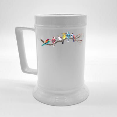 Birds On A Branch Birding Bird Watching Bird Watcher Beer Stein