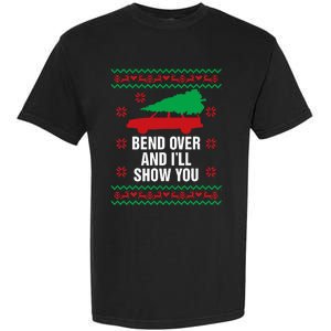 Bend Over and I'll Show You Christmas Couple Matching Family  Garment-Dyed Heavyweight T-Shirt