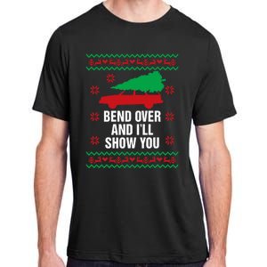 Bend Over and I'll Show You Christmas Couple Matching Family  Adult ChromaSoft Performance T-Shirt