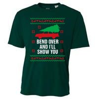 Bend Over and I'll Show You Christmas Couple Matching Family  Cooling Performance Crew T-Shirt