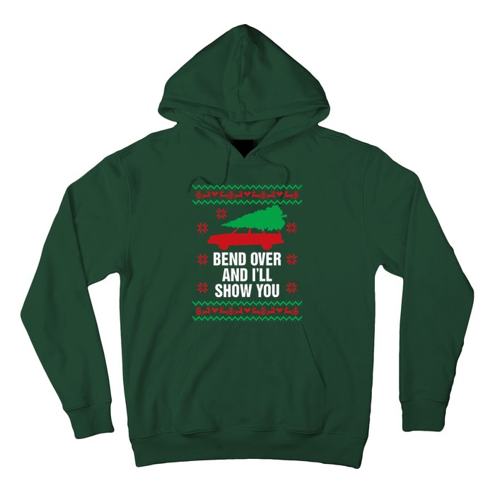 Bend Over and I'll Show You Christmas Couple Matching Family  Hoodie