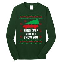 Bend Over and I'll Show You Christmas Couple Matching Family  Long Sleeve Shirt