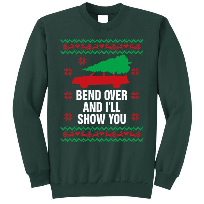 Bend Over and I'll Show You Christmas Couple Matching Family  Sweatshirt