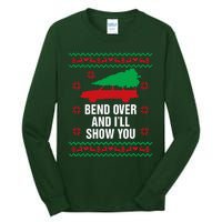 Bend Over and I'll Show You Christmas Couple Matching Family  Tall Long Sleeve T-Shirt