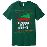 Bend Over and I'll Show You Christmas Couple Matching Family  Premium T-Shirt