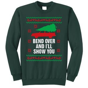 Bend Over and I'll Show You Christmas Couple Matching Family  Tall Sweatshirt