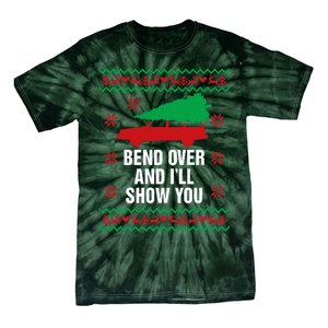 Bend Over and I'll Show You Christmas Couple Matching Family  Tie-Dye T-Shirt