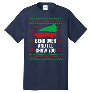 Bend Over and I'll Show You Christmas Couple Matching Family  Tall T-Shirt