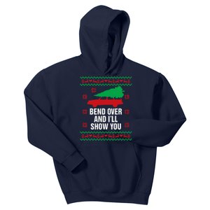 Bend Over and I'll Show You Christmas Couple Matching Family  Kids Hoodie