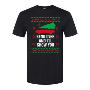 Bend Over and I'll Show You Christmas Couple Matching Family  Softstyle CVC T-Shirt