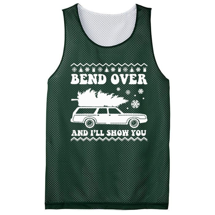 Bend Over And I'll Show You  Mesh Reversible Basketball Jersey Tank