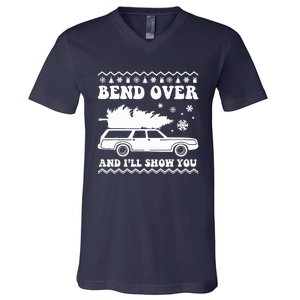 Bend Over And I'll Show You  V-Neck T-Shirt