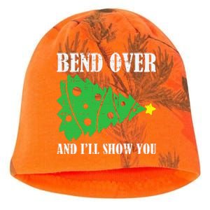 Bend Over And Ill Show You Christmas Pajama Funny Xmas Humor Kati - Camo Knit Beanie