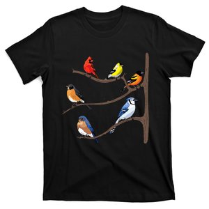 Birds On A Branch Birding Birdwatching Birder Bird Watcher T-Shirt